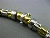 ESTATE 14KT WHITE AND YELLOW GOLD 3D SHINY BARREL ITALIAN BRACELET #22601