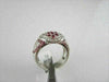 ANTIQUE HEART SHAPE 1.42CT RUBY DIAMOND 14K W GOLD RING