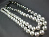 .07CT DIAMOND & AAA SOUTH SEA PEARL & AAA TAHITIAN PEARL 14K WHITE GOLD NECKLACE