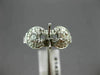 ANTIQUE WIDE .80CT DIAMOND 18K WHITE GOLD ROUND SEMI MOUNT ENGAGEMENT RING 14399