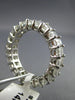 ESTATE 4.60CT EMERALD CUT DIAMOND 14K WHITE GOLD ETERNITY ANNIVERSARY RING #2366