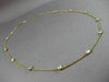ESTATE 1.68CT DIAMOND 14K YELLOW GOLD 12 STONE DIAMOND BY THE YARD NECKLACE 1913