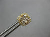 .68CT DIAMOND 18KT YELLOW GOLD 3D CLASSIC INVISIBLE SQUARE HALO STUD EARRINGS