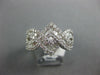 WIDE 1.92CT DIAMOND 18K WHITE GOLD 3D ROUND & BAGUETTE INFINITY ANNIVERSARY RING