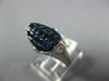 3.95CT DIAMOND & AAA SAPPHIRE 18KT WHITE GOLD 3D PRINCESS & ROUND OVAL FUN RING