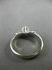 ESTATE .50CT ROUND DIAMOND 18KT WHITE GOLD 3D SOLITAIRE ENGAGEMENT RING #22942