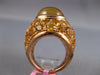 ESTATE LARGE 13.50CT AAA CITRINE 14KT ROSE GOLD 3D CLASSIC DOME SHAPE FUN RING