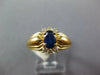 .28CT DIAMOND & AAA SAPPHIRE 14KT YELLOW GOLD 3D OVAL & ROUND ENGAGEMENT RING