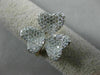 ESTATE .81CT DIAMOND 14K ROSE GOLD 3D CLASSIC PAVE HEART SHAPED FLOWER LOVE RING
