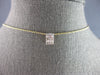 .23CT DIAMOND 14KT YELLOW GOLD 3D BAGUETTE CLUSTER RECTANGULAR FLOATING PENDANT