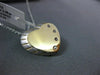 ESTATE .04CT DIAMOND 14KT TWO TONE GOLD FOUR STONE ETOILE HEART FLOATING PENDANT