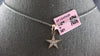 ESTATE .15CT DIAMOND 14K ROSE GOLD CLASSIC ROUND PAVE STAR LOVE FLOATING PENDANT