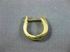 ESTATE .28CT ROUND DIAMOND 14K YELLOW GOLD 7 STONE CHANNEL HUGGIE EARRINGS 22502