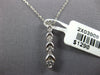 ESTATE .33CT DIAMOND 14KT WHITE GOLD 3D CLASSIC JOURNEY LOVE FLOATING PENDANT