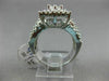 ESTATE LARGE 2.0CT DIAMOND 14KT WHITE GOLD 3D MULTI SHAPE CLUSTER PROMISE RING