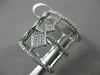 ESTATE LARGE .54CT DIAMOND 14KT WHITE GOLD 3D MULTI ROW DIAMOND SHAPE FUN RING
