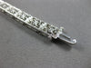 ANTIQUE 1CT AAA SAPPHIRE 14K WHITE GOLD ART DECO PRINCESS TENNIS BRACELET #27816