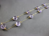 ESTATE .90CT AAA AMETHYST 14KT YELLOW GOLD BY THE YARD FUN LOVE NECKLACE #27888