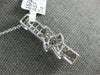 ESTATE 1.36CT DIAMOND 18KT WHITE GOLD PRINCESS ROUND & BAGUETTE BAR BOW PENDANT