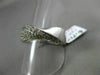 ESTATE .60CT DIAMOND 14KT WHITE GOLD 3D DOUBLE SIDED X LOVE RING 8mm WIDE