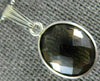 ESTATE 4.0CT AAA SMOKEY TOPAZ 14KT WHITE GOLD 3D CLASSIC BEZEL OVAL PENDANT