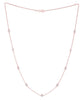 .50CT DIAMOND 14KT ROSE GOLD ROUND BY THE YARD ADJUSTABLE 16-18" LOVE NECKLACE