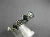 ESTATE 2CT ROUND DIAMOND & AAA SAPPHIRE 14K WHITE GOLD ETERNITY ANNIVERSARY RING