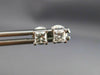 ESTATE .40CT DIAMOND 14KT WHITE GOLD 3D CLASSIC SOLITAIRE STUD EARRINGS #17279