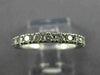 ESTATE .60CT ROUND DIAMOND 14K WHITE GOLD 3/4TH ETERNITY ANNIVERSARY RING #23684