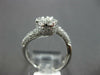 ESTATE LARGE 2.43CT DIAMOND 18K WHITE GOLD 3D DOUBLE PEAR SHAPE CRISS CROSS RING