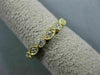 ESTATE .59CT DIAMOND 14K YELLOW GOLD FILIGREE MILGRAIN ETERNITY ANNIVERSARY RING