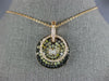ESTATE 1.87CT MULTI COLOR DIAMOND 18K ROSE GOLD CIRCULAR INTERCHANGABLE NECKLACE