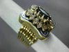 ESTATE .9CT DIAMOND & AAA SAPPHIRE 14K YELLOW GOLD INTERCHANGEABLE RING BRACELET