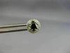 ESTATE .98CT WHITE & BLACK DIAMOND 18KT WHITE GOLD 3D HALO ROUND STUD EARRINGS
