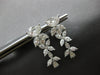 LARGE 3.07CT DIAMOND 18KT WHITE GOLD MARQUISE & PEAR SHAPE MULTI FLOWER EARRINGS