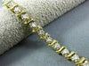 ESTATE .30CT DIAMOND 14KT WHITE & YELLOW GOLD CLASSIC "S" TENNIS BRACELET #22380