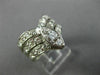 ANTIQUE LARGE 1.30CT OLD MINE DIAMOND 14KT WHITE GOLD MARQUISE V SHAPE RING #566