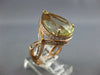 8.73CT DIAMOND & AAA LEMON QUARTZ 14KT ROSE GOLD PEAR SHAPE INFINITY LOVE RING