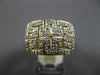ESTATE WIDE .18CT DIAMOND 14KT YELLOW GOLD CLASSIC GREEK DESIGN ANNIVERSARY RING