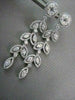 ANTIQUE 4.76CT DIAMOND MARQUISE & ROUND 14KT WHITE GOLD LEAF DROP EARRINGS 21686