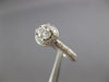 ESTATE .75CT DIAMOND 14KT WHITE GOLD 3D CLASSIC ROUND HALO ENGAGEMENT RING