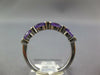 .74CT DIAMOND & AAA AMETHYST 14KT WHITE GOLD OVAL & ROUND SEMI ETERNITY FUN RING