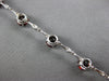 9.14CT DIAMOND & AAA GARNET 14KT WHITE GOLD 3D ROUND BY THE YARD TENNIS BRACELET