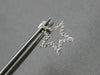 ESTATE .35CT DIAMOND 14KT WHITE GOLD 3D CLASSIC OPEN STAR STUD HANGING EARRINGS