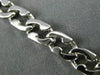 ESTATE LONG 14KT WHITE GOLD CLASSIC SOLID HANDCRAFTED ITALIAN BRACELET #22780