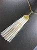EXTRA LARGE & LONG .51CT DIAMOND & AAA SOUTH SEA PEARL 18KT YELLOW GOLD NECKLACE