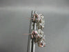 ANTIQUE LARGE .85CT DIAMOND 14KT W GOLD ETOILE FLOWER CLIP ON EARRINGS #ELV22