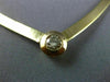 ESTATE .50CT DIAMOND 14K YELLOW GOLD 3D SOLITAIRE FANCY COIL NECKLACE #18982