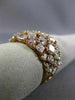 ESTATE LARGE 4.29CT PINK DIAMOND 18KT ROSE GOLD 3D MULTI SHAPE ANNIVERSARY RING
