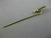 ESTATE 14KT YELLOW GOLD 3D HANDCRAFTED "M" INITIAL CLASSIC LAPEL PIN #26158